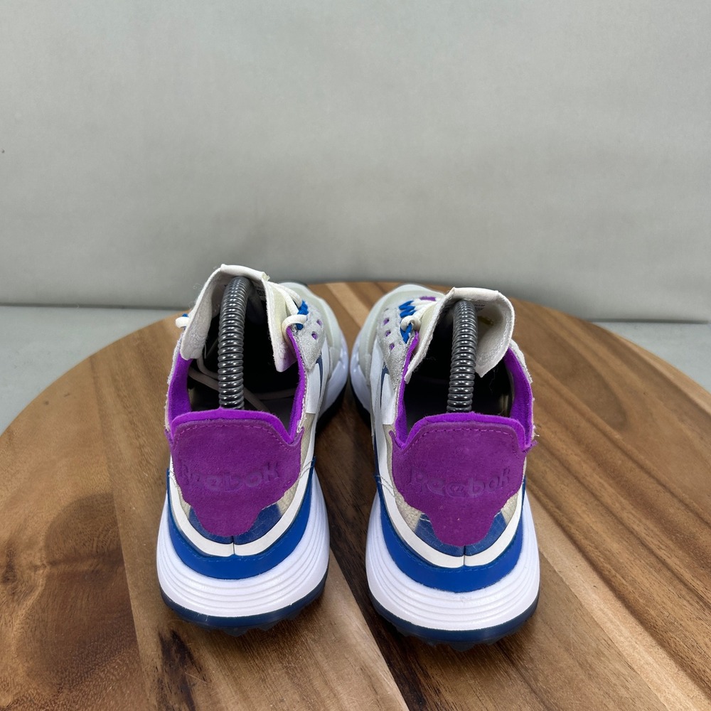 Reebok Legacy 83 White Blue Purple Women Sneakers Trail FW9855 Size 8 - Picture 4 of 8